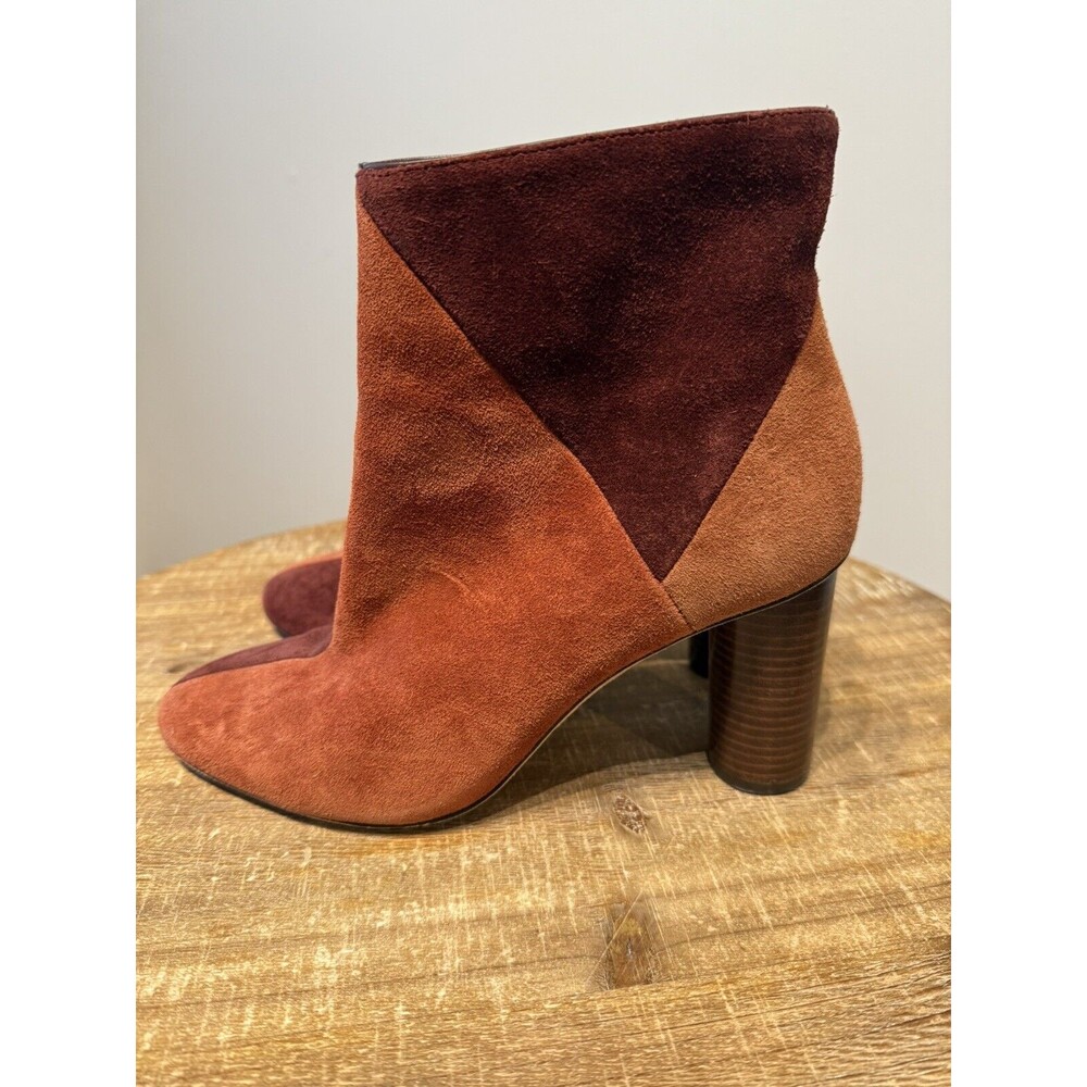 Ulla Johnson 8.5 Carin Brown Patchwork Leather Su… - image 4